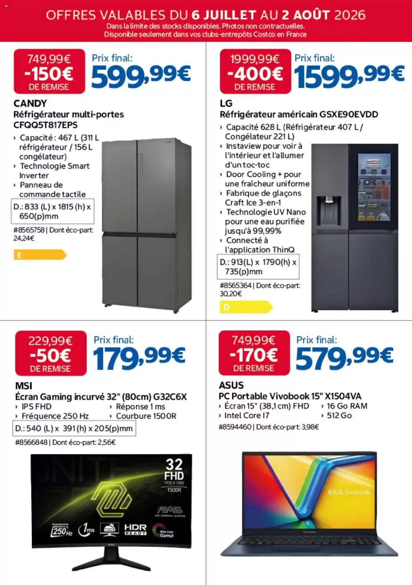 Prospectus promotionnel Costco valable à partir du 06/07/2026 - Page 2.