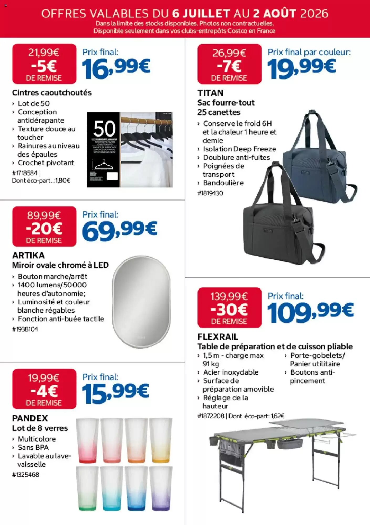 Prospectus promotionnel Costco valable à partir du 06/07/2026 - Page 4.