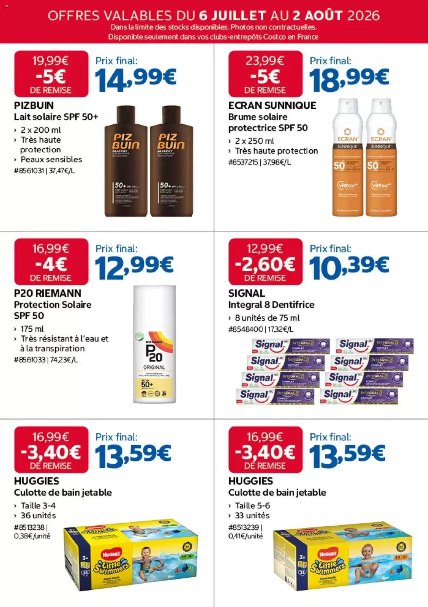 Prospectus promotionnel Costco valable à partir du 06/07/2026 - Page 8.