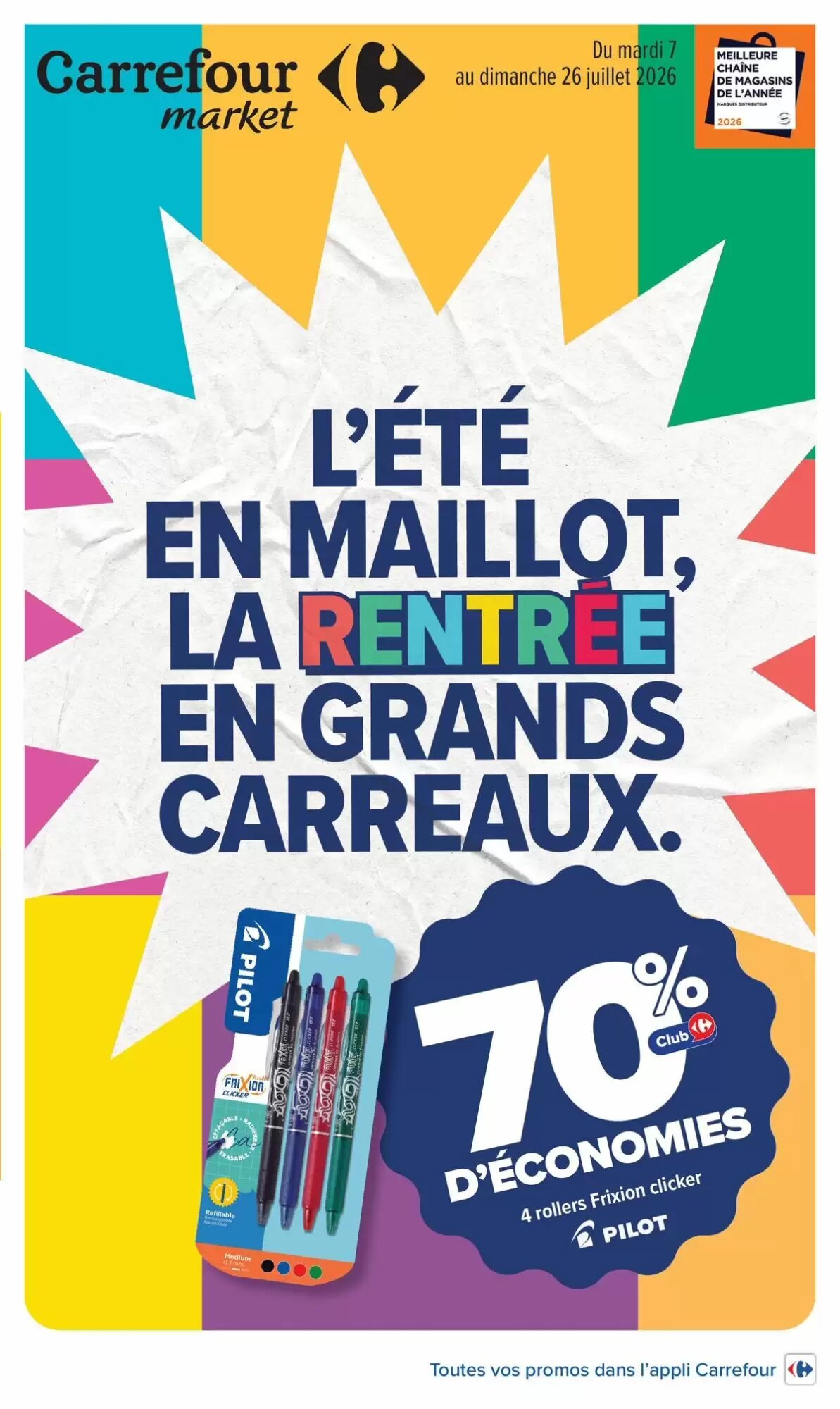 Prospectus promotionnel Carrefour valable à partir du 07/07/2026 - Page 1.