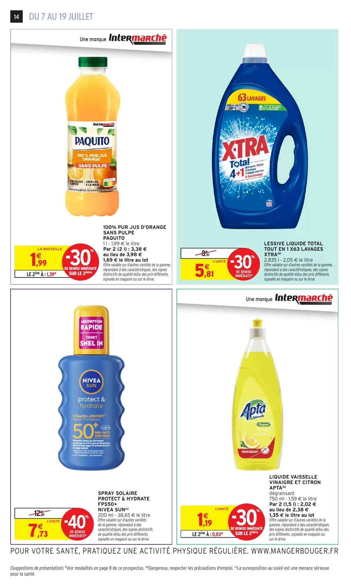 Prospectus promotionnel Intermarché valable à partir du 07/07/2026 - Page 14.