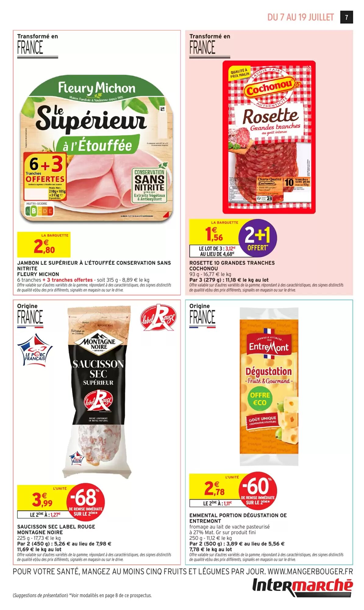 Prospectus promotionnel Intermarché valable à partir du 07/07/2026 - Page 7.