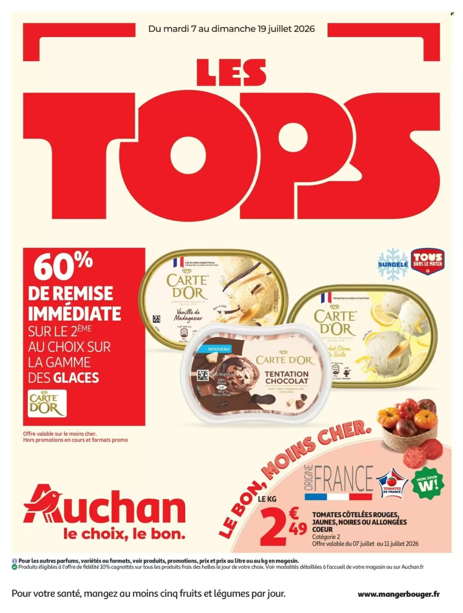 Prospectus promotionnel Auchan valable à partir du 07/07/2026 - Page 1.