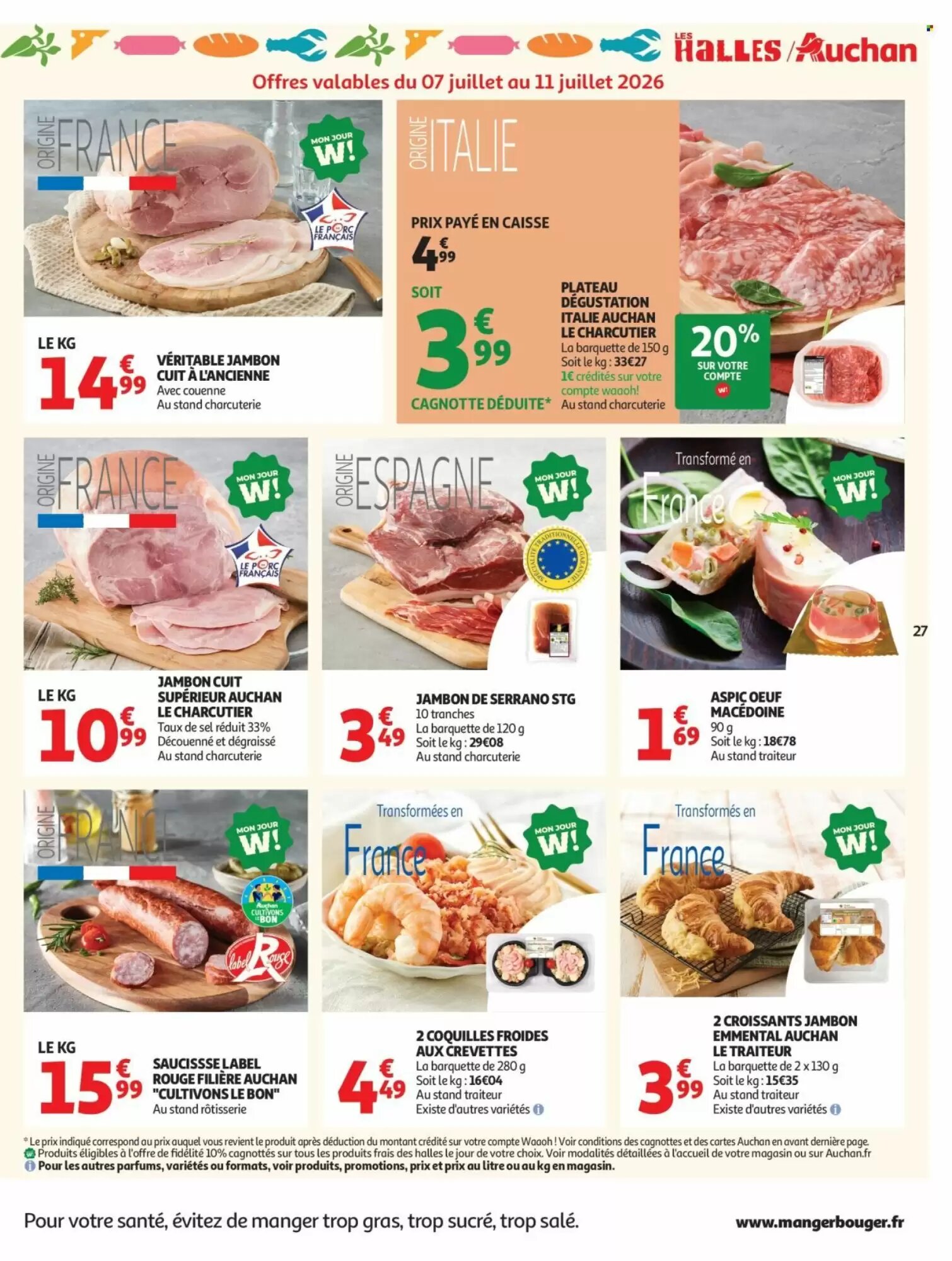 Prospectus promotionnel Auchan valable à partir du 07/07/2026 - Page 27.