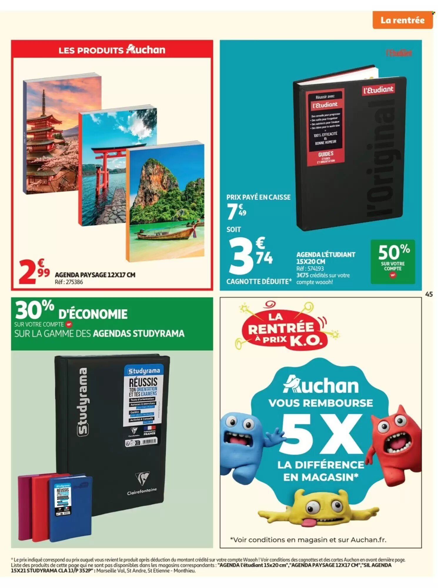 Prospectus promotionnel Auchan valable à partir du 07/07/2026 - Page 45.