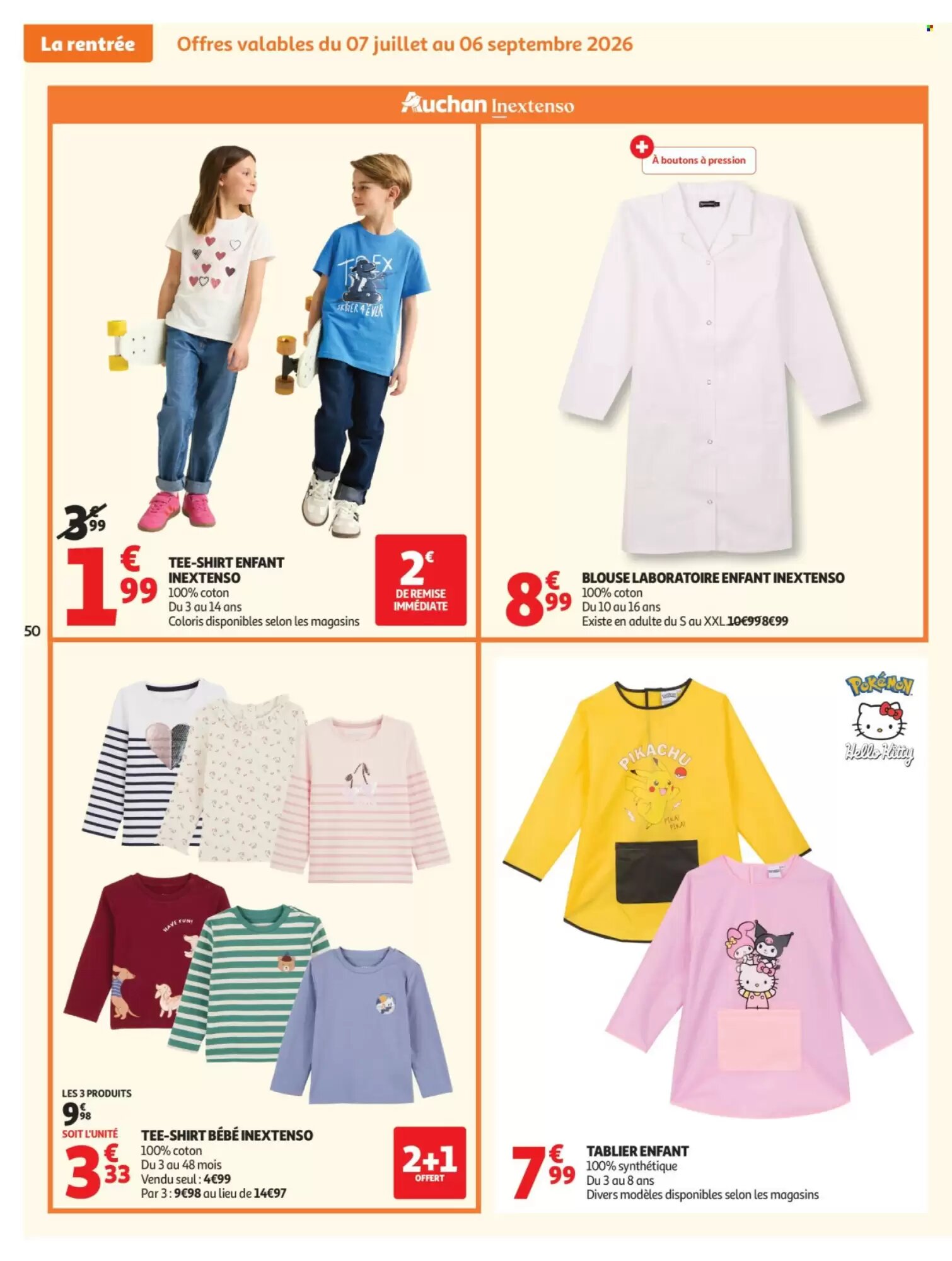 Prospectus promotionnel Auchan valable à partir du 07/07/2026 - Page 50.