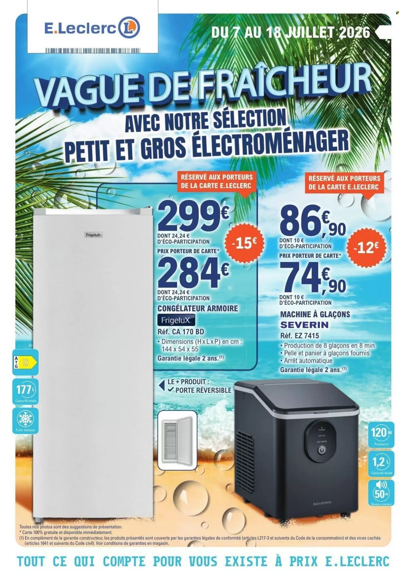 Prospectus promotionnel E.Leclerc valable à partir du 07/07/2026 - Page 1.