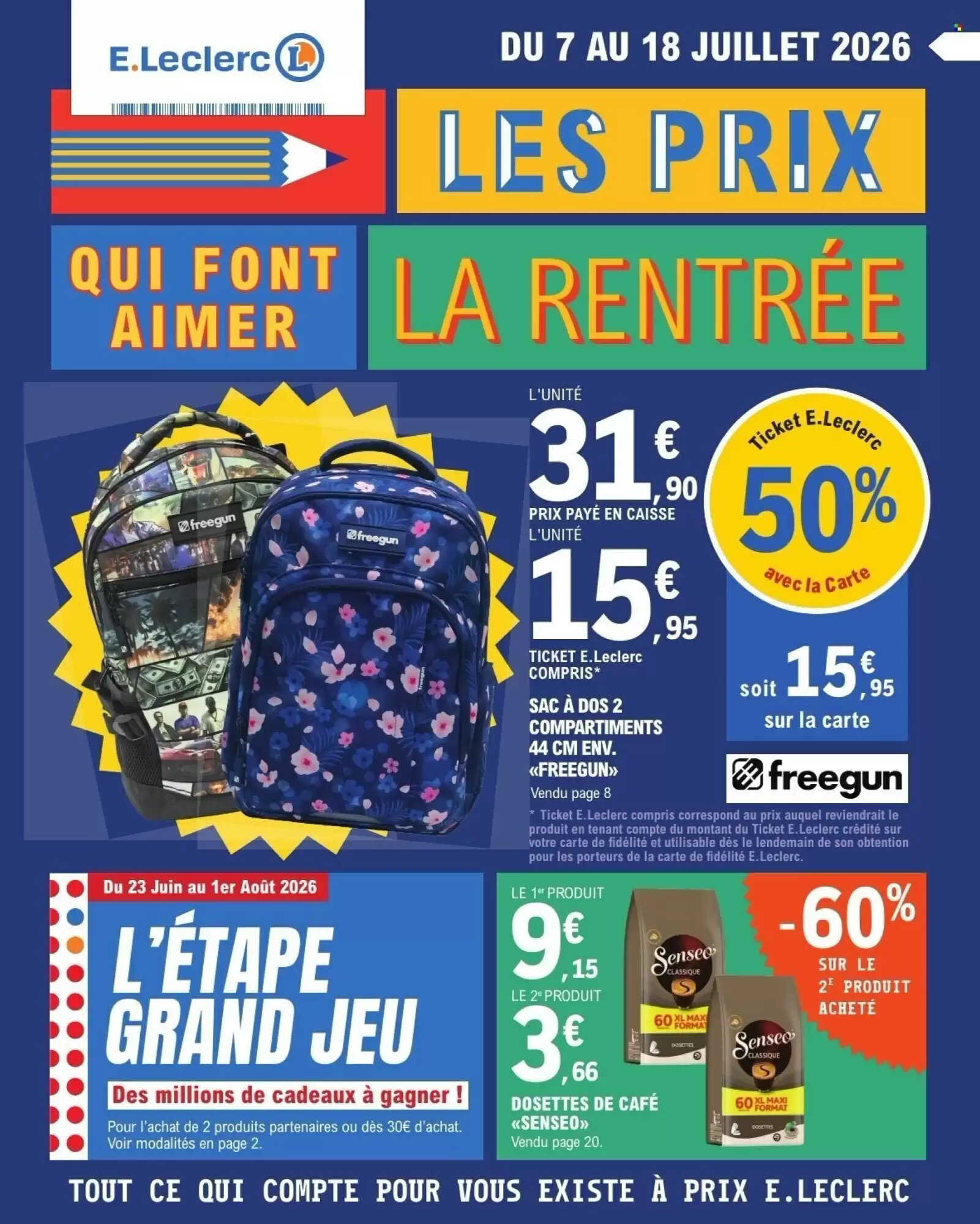 Prospectus promotionnel E.Leclerc valable à partir du 07/07/2026 - Page 1.