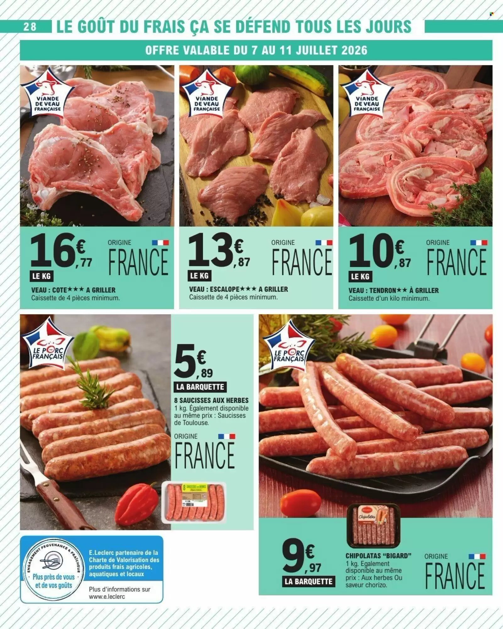 Prospectus promotionnel E.Leclerc valable à partir du 07/07/2026 - Page 28.
