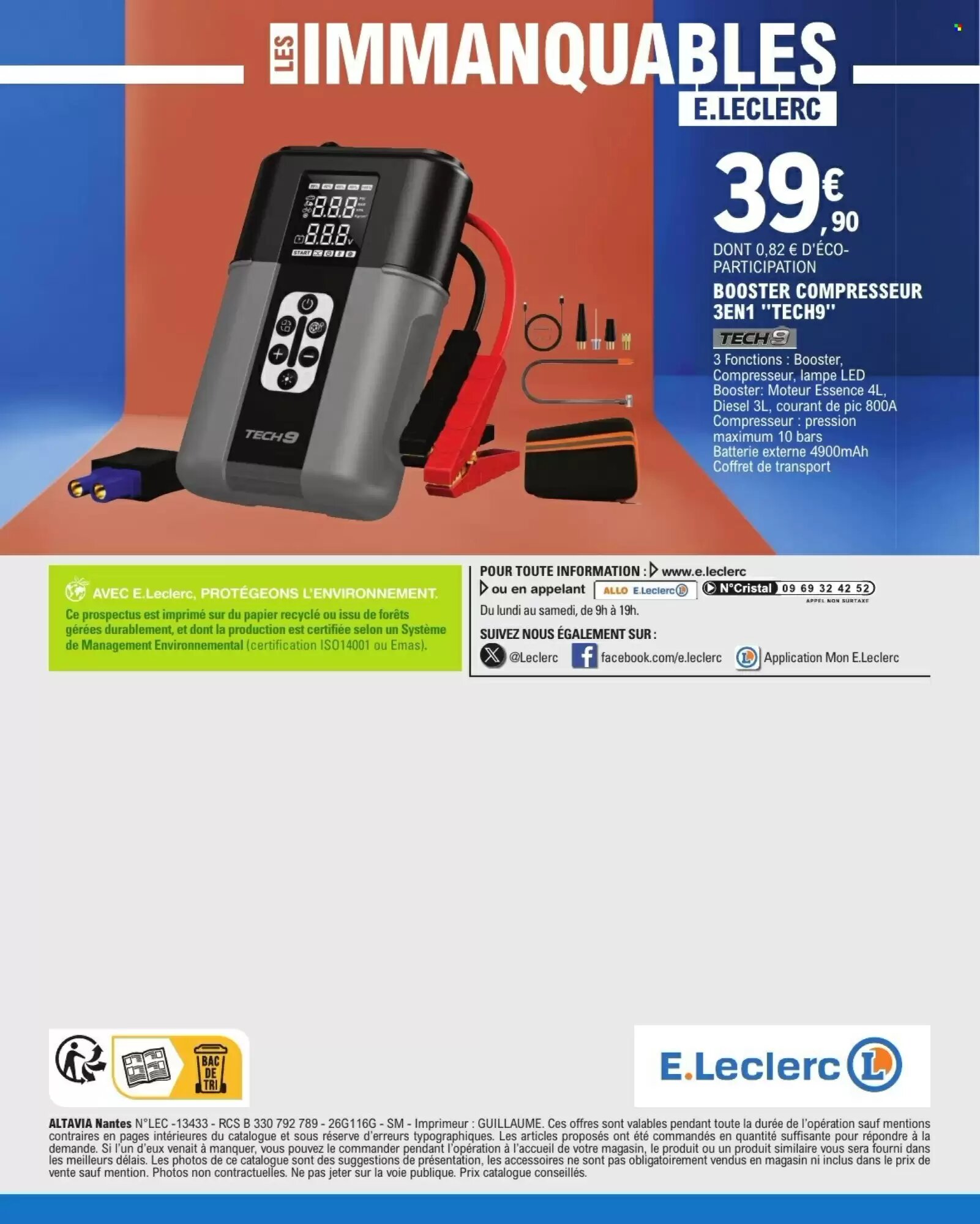 Prospectus promotionnel E.Leclerc valable à partir du 07/07/2026 - Page 40.