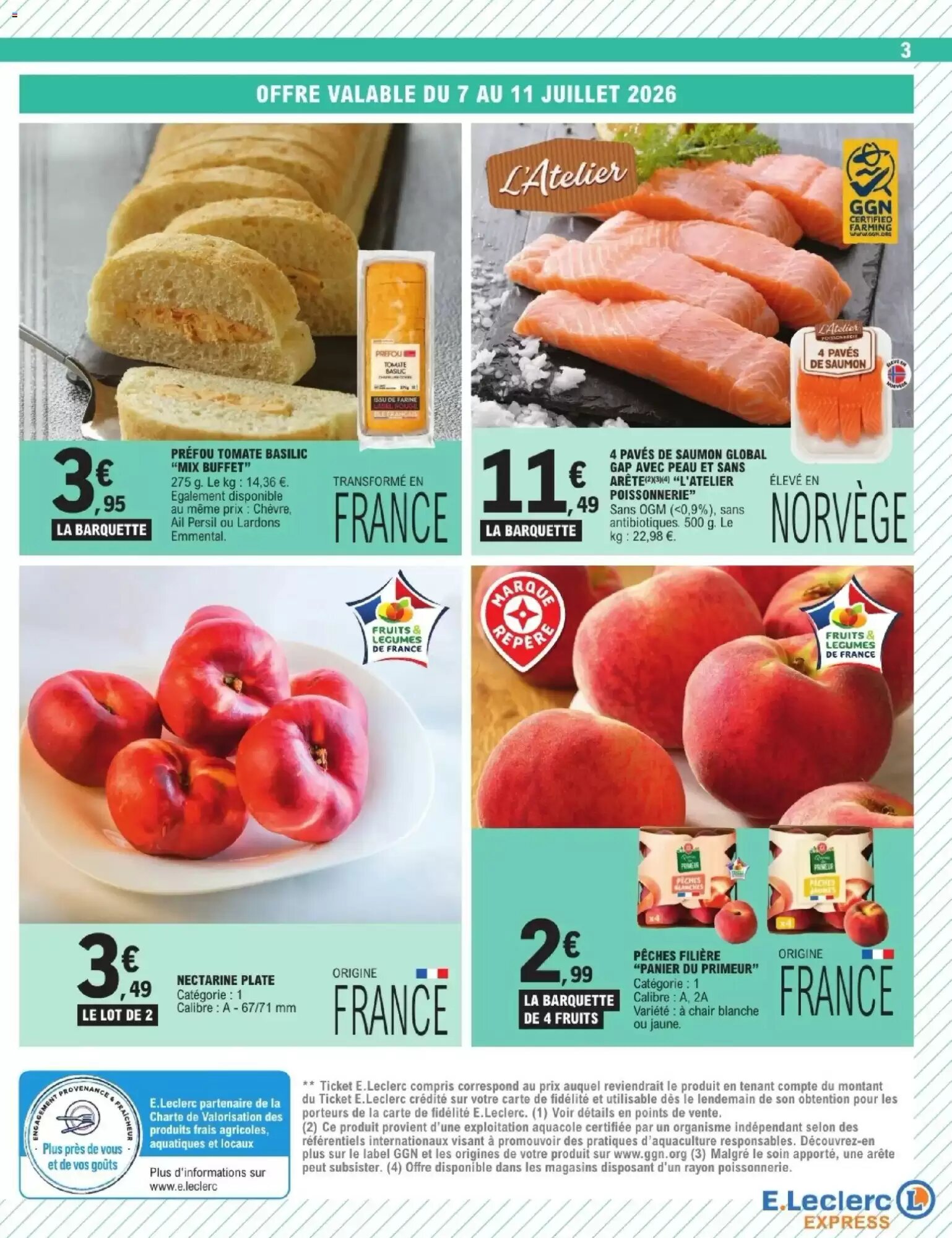 Prospectus promotionnel E.Leclerc Express valable à partir du 07/07/2026 - Page 3.