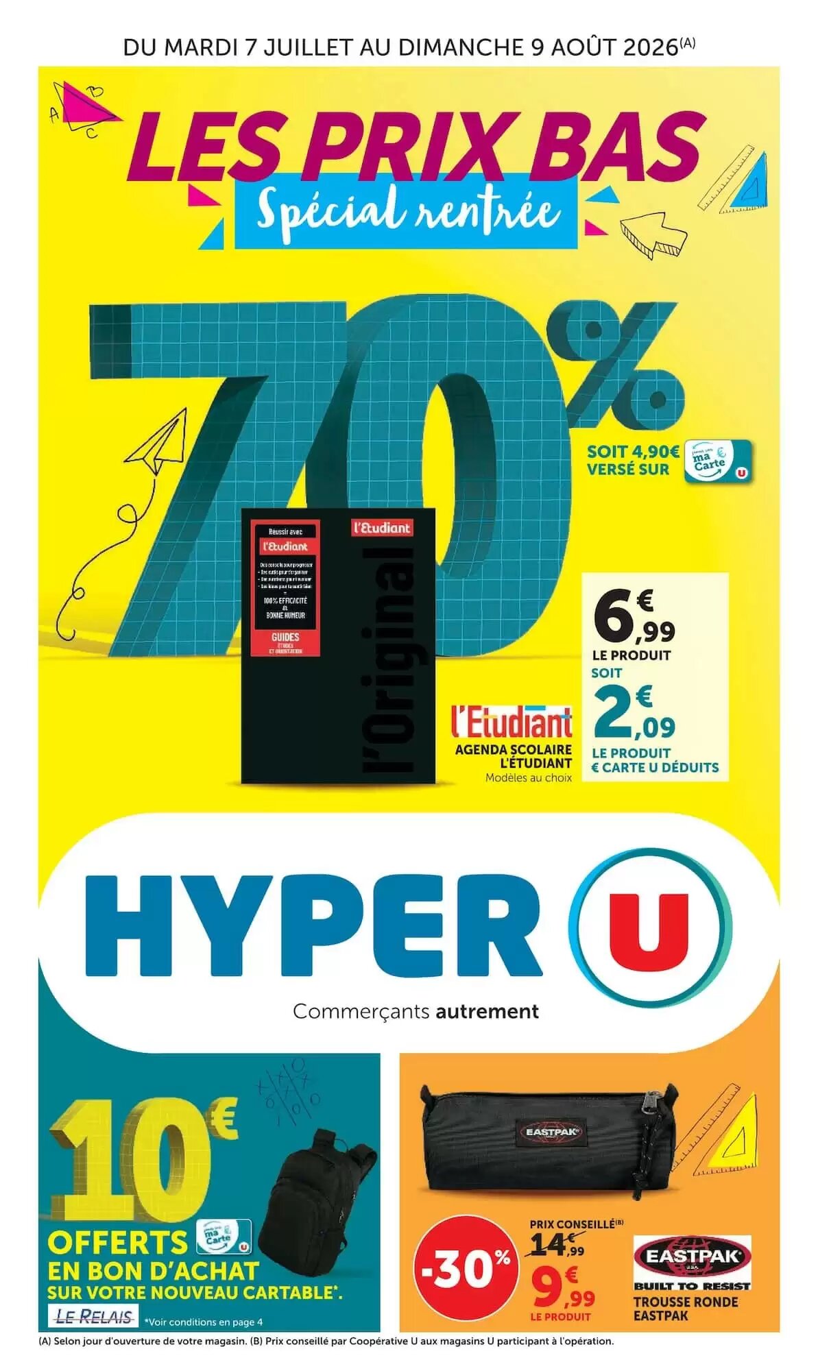 Prospectus promotionnel Hyper U valable à partir du 07/07/2026 - Page 1.