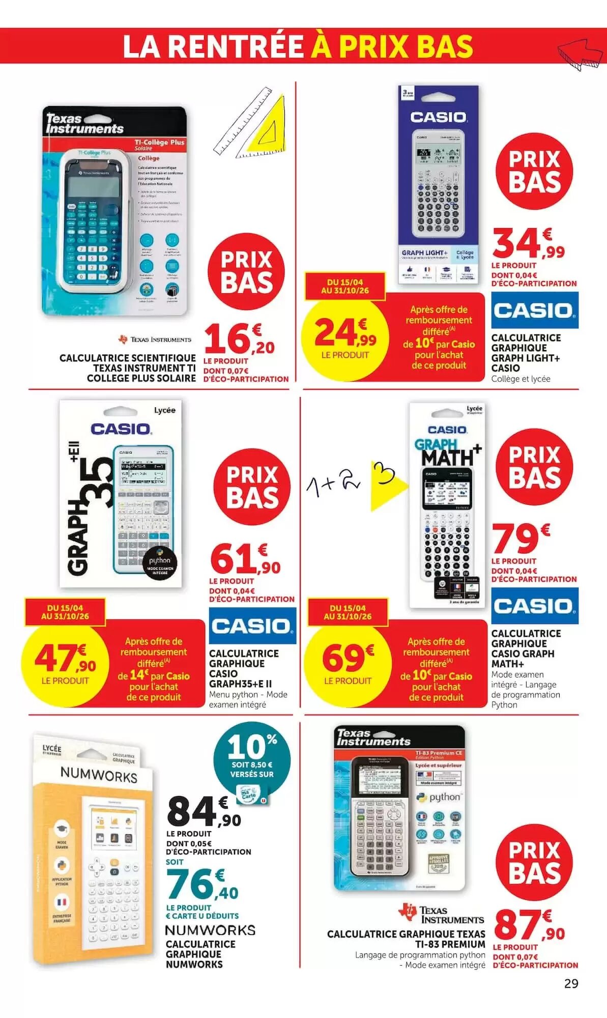 Prospectus promotionnel Hyper U valable à partir du 07/07/2026 - Page 29.