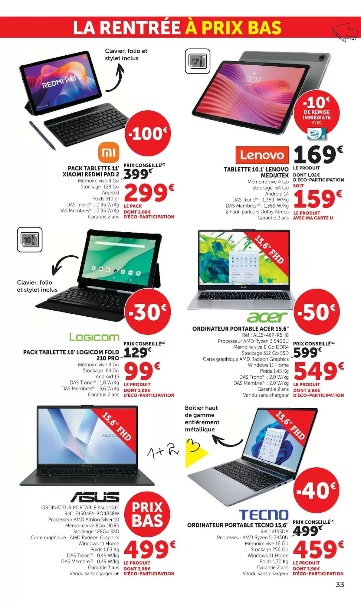 Prospectus promotionnel Hyper U valable à partir du 07/07/2026 - Page 33.