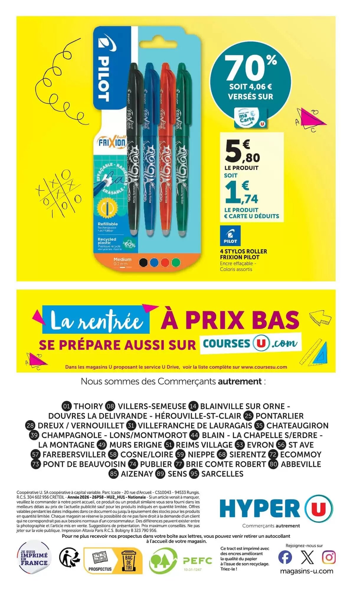 Prospectus promotionnel Hyper U valable à partir du 07/07/2026 - Page 40.