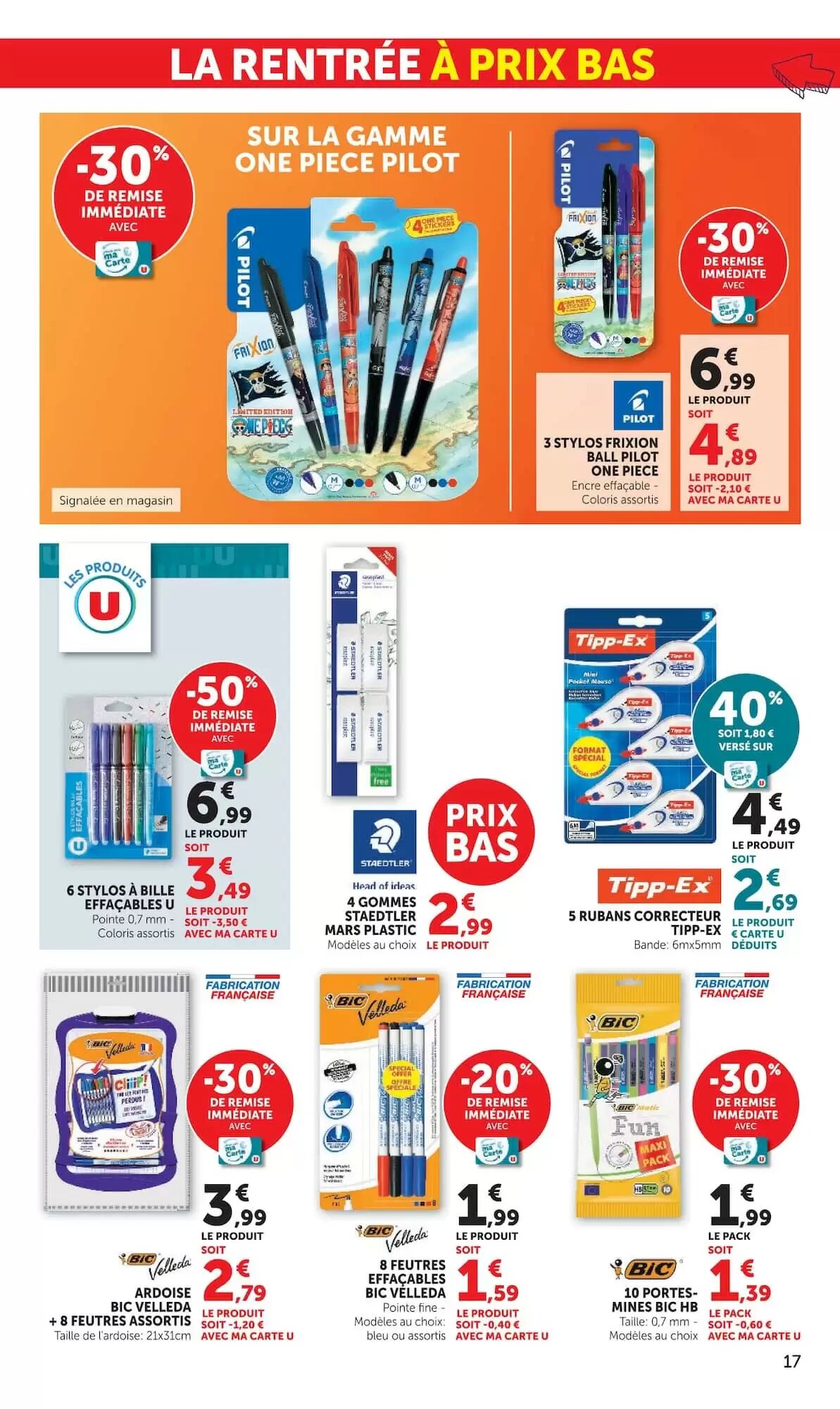 Prospectus promotionnel Super U valable à partir du 07/07/2026 - Page 17.