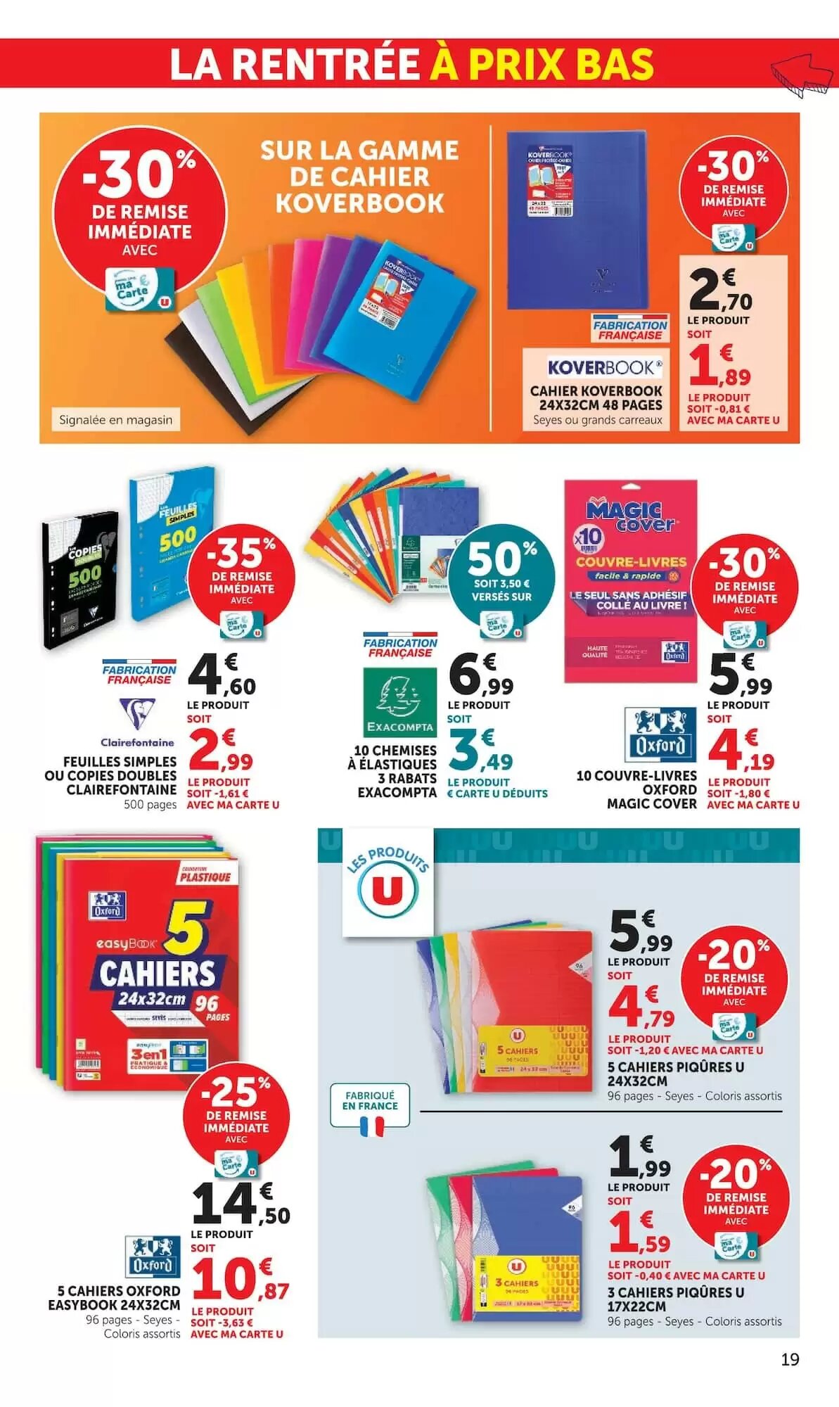 Prospectus promotionnel Super U valable à partir du 07/07/2026 - Page 19.