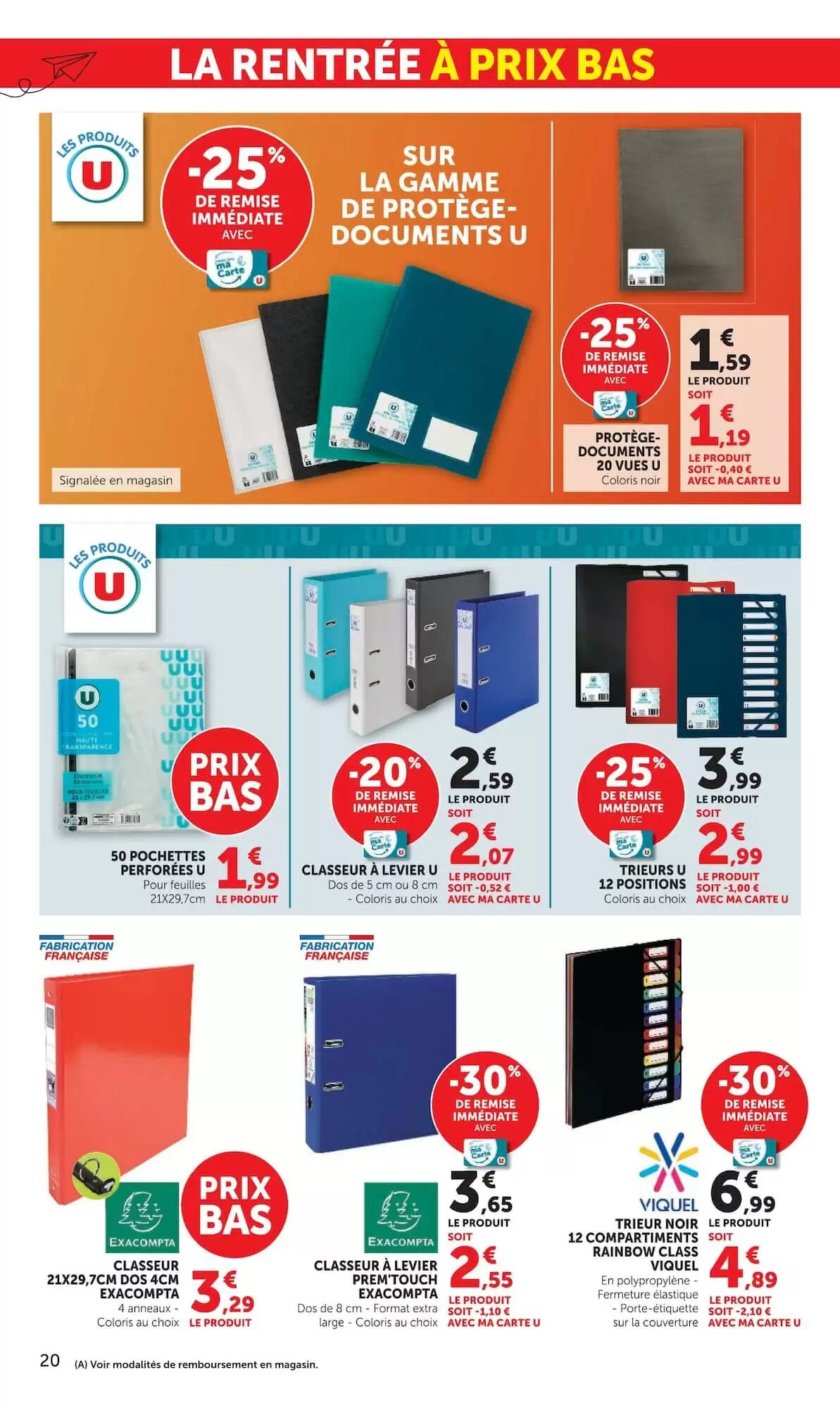 Prospectus promotionnel Super U valable à partir du 07/07/2026 - Page 20.