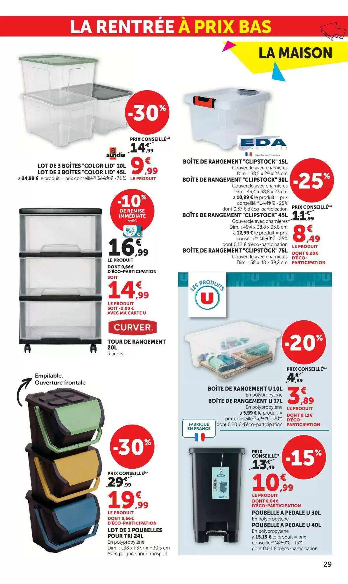 Prospectus promotionnel Super U valable à partir du 07/07/2026 - Page 29.