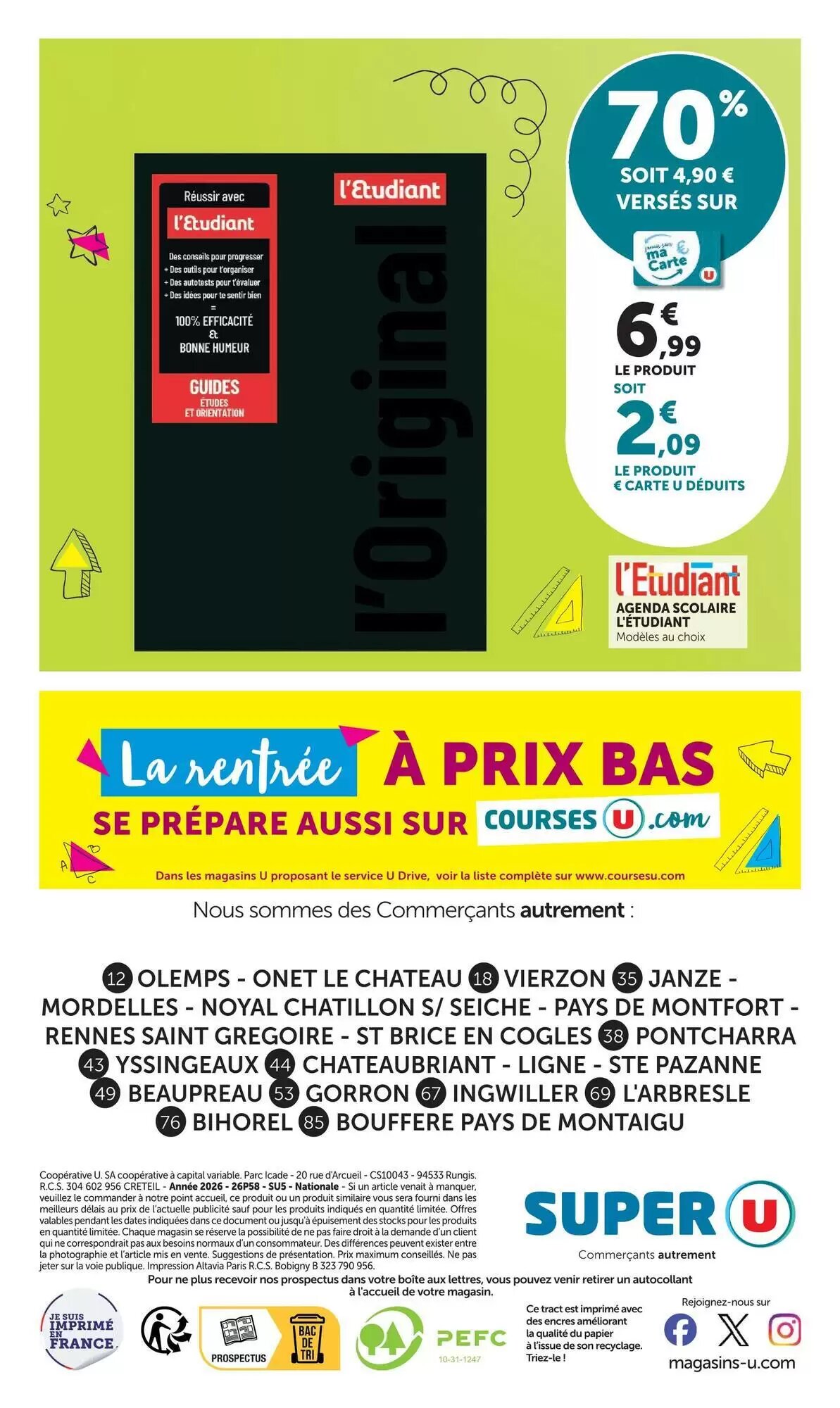 Prospectus promotionnel Super U valable à partir du 07/07/2026 - Page 32.