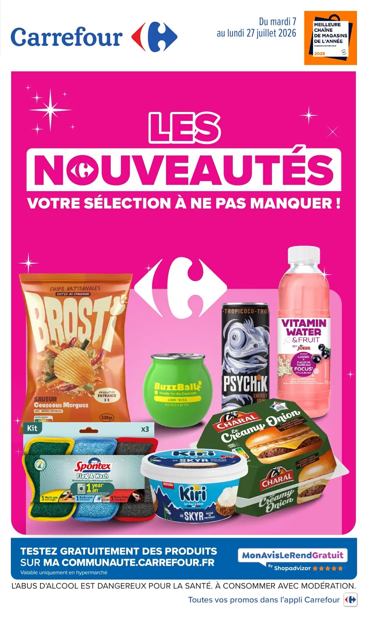 Prospectus promotionnel Carrefour valable à partir du 07/07/2026 - Page 1.