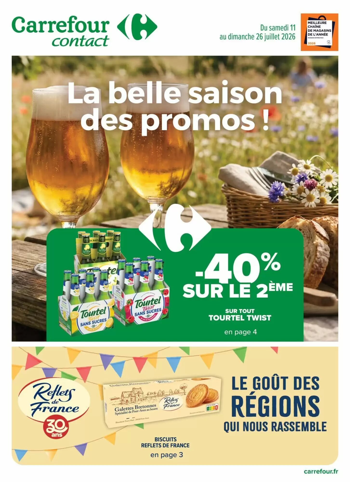 Prospectus promotionnel Carrefour valable à partir du 11/07/2026 - Page 1.