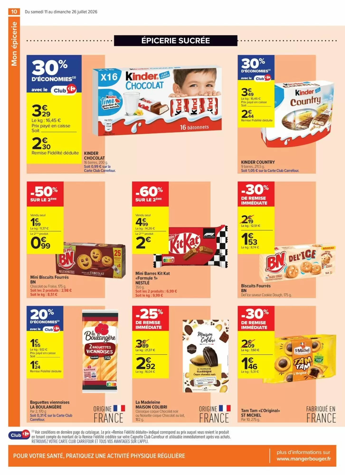 Prospectus promotionnel Carrefour valable à partir du 11/07/2026 - Page 10.