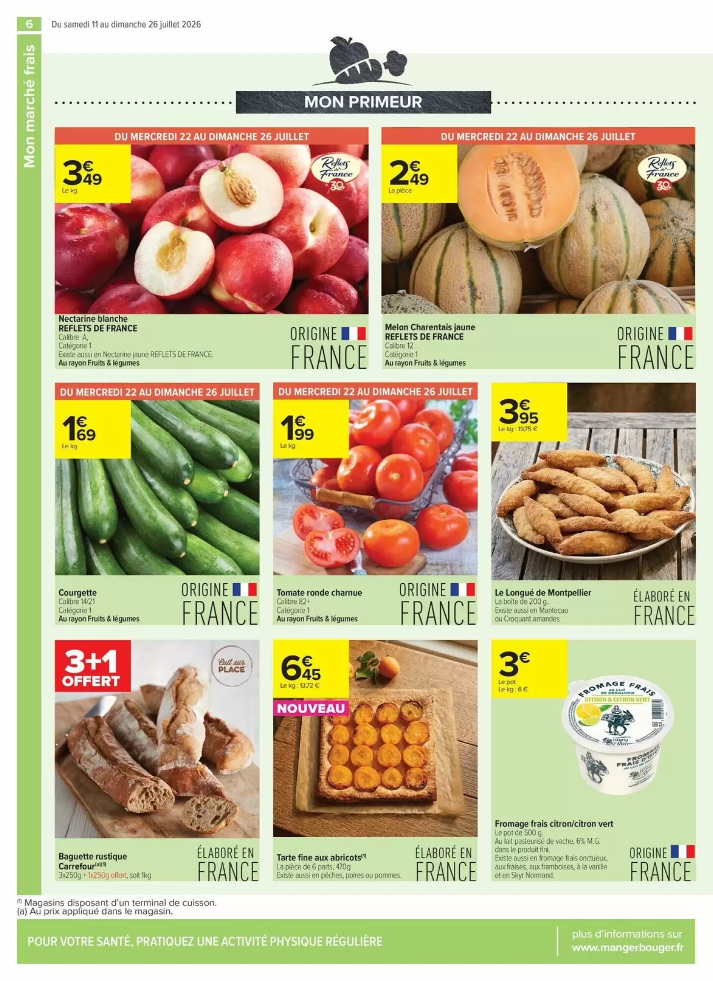 Prospectus promotionnel Carrefour valable à partir du 11/07/2026 - Page 6.