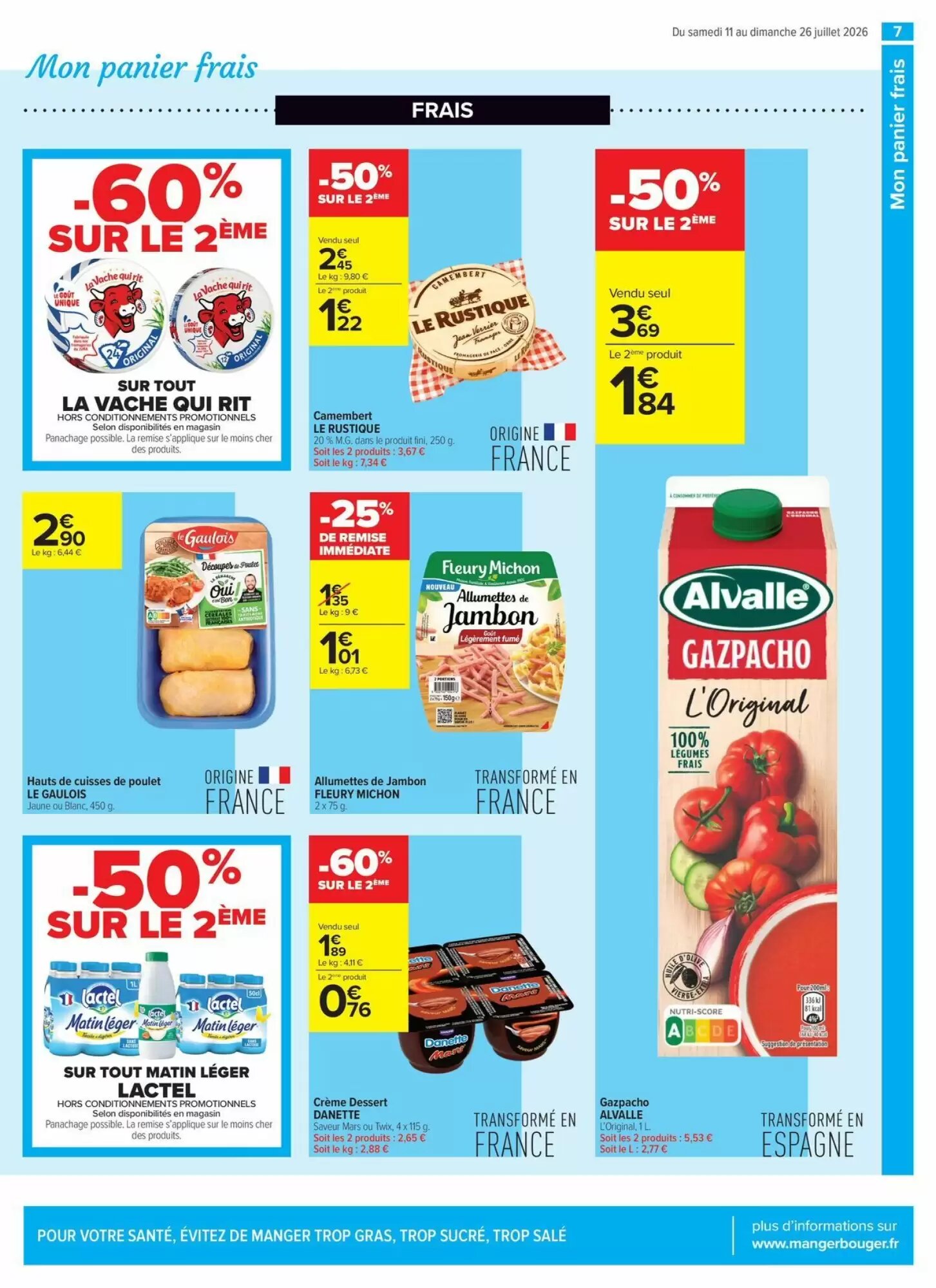 Prospectus promotionnel Carrefour valable à partir du 11/07/2026 - Page 7.