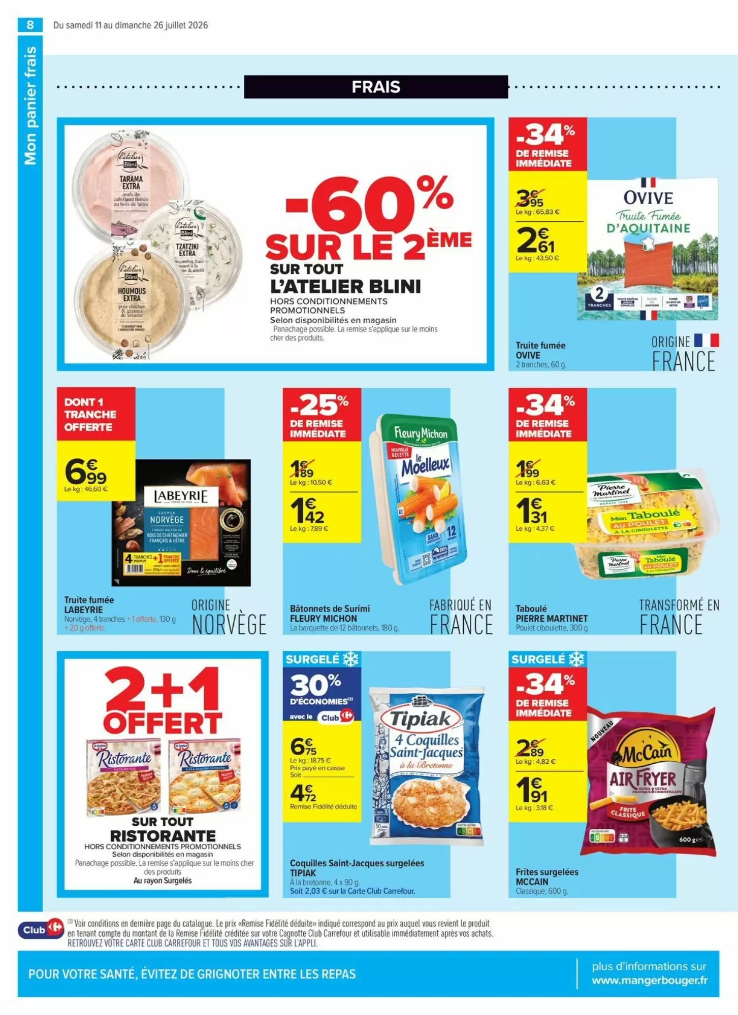 Prospectus promotionnel Carrefour valable à partir du 11/07/2026 - Page 8.