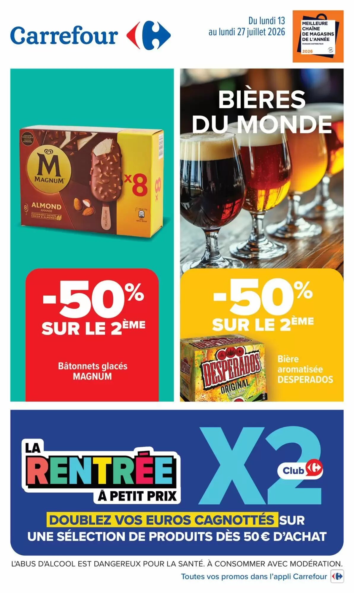 Prospectus promotionnel Carrefour valable à partir du 13/07/2026 - Page 1.