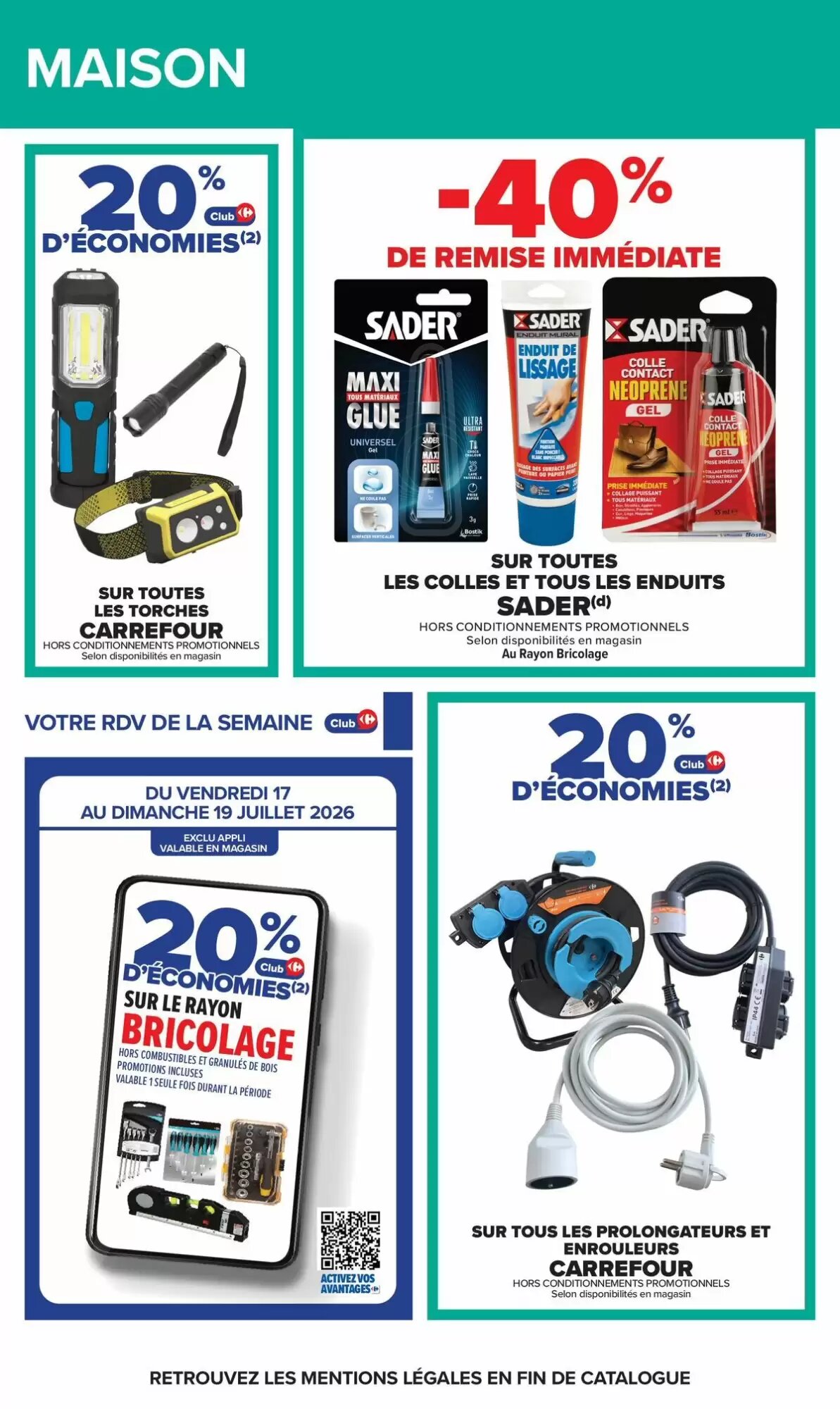 Prospectus promotionnel Carrefour valable à partir du 13/07/2026 - Page 58.