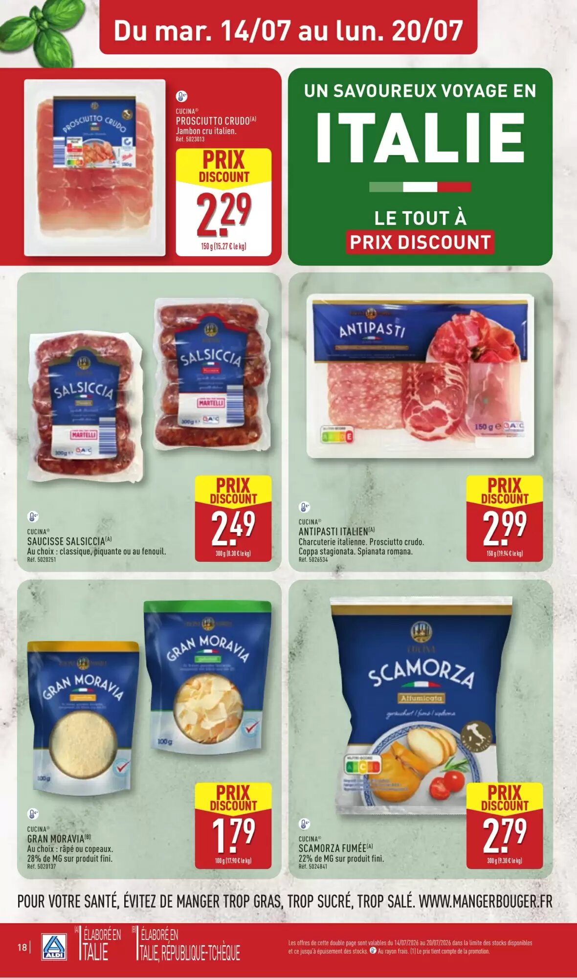 Prospectus promotionnel ALDI valable à partir du 14/07/2026 - Page 20.