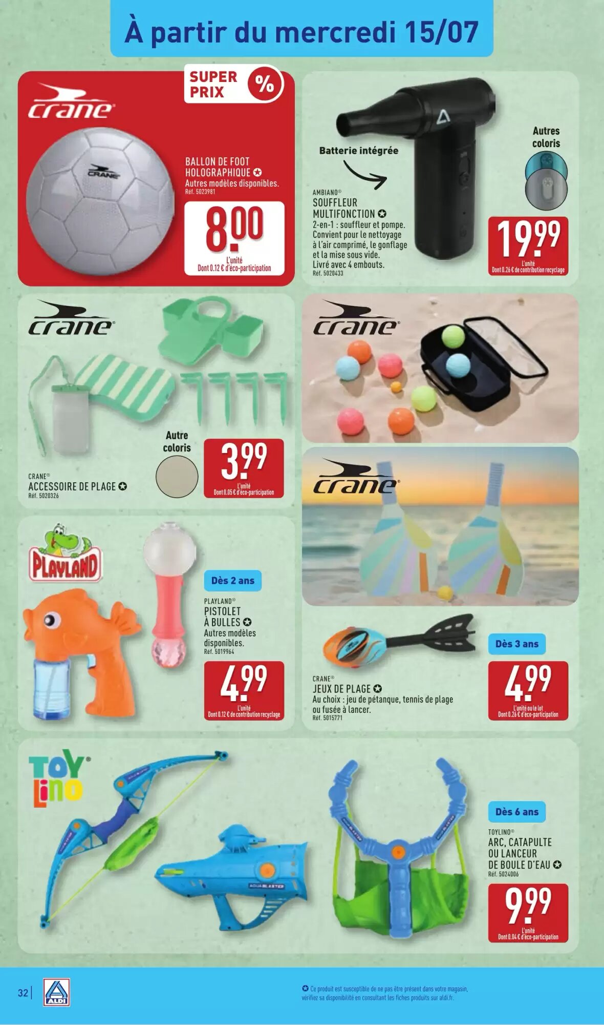 Prospectus promotionnel ALDI valable à partir du 14/07/2026 - Page 34.