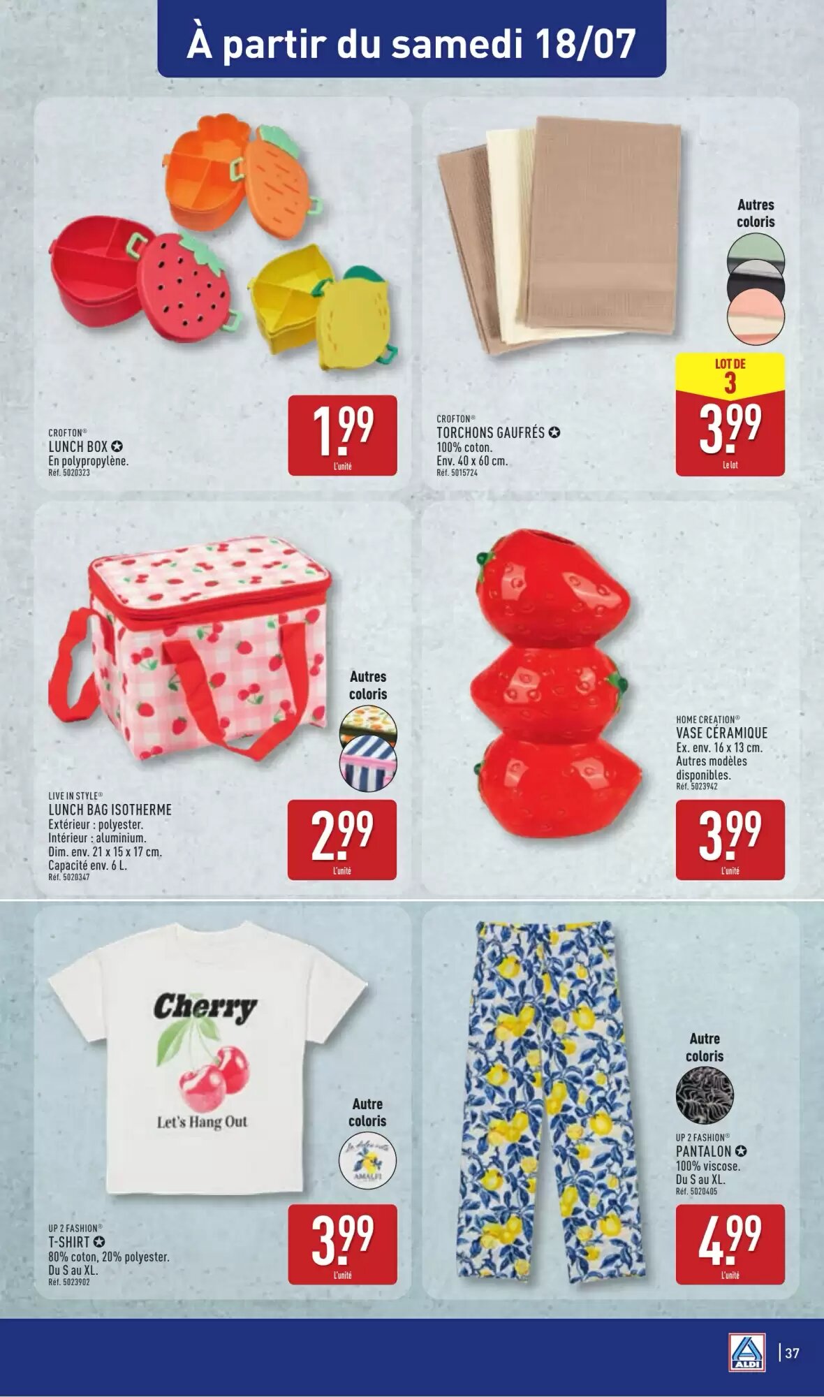 Prospectus promotionnel ALDI valable à partir du 14/07/2026 - Page 39.
