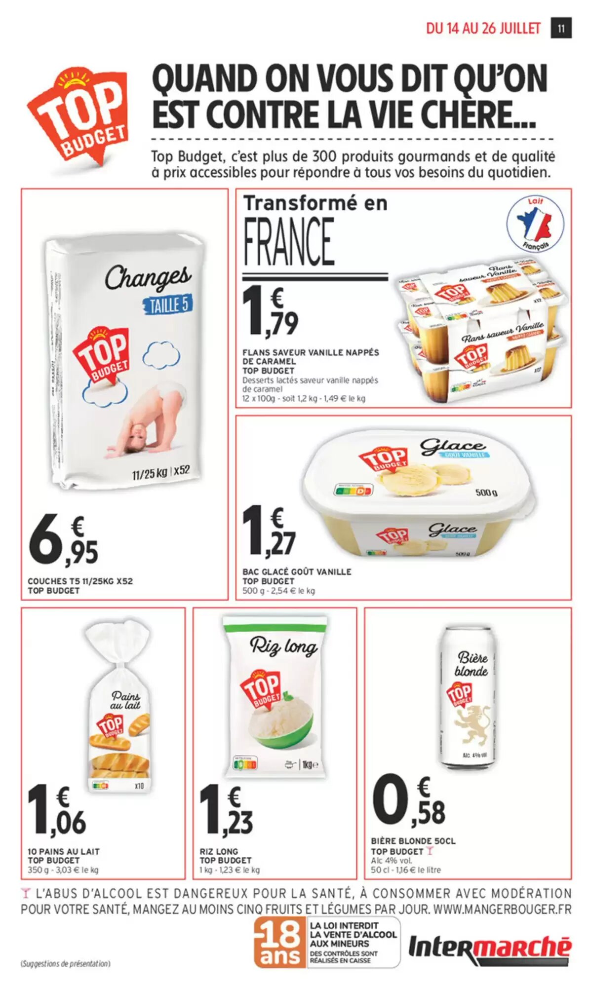 Prospectus promotionnel Intermarché valable à partir du 14/07/2026 - Page 11.
