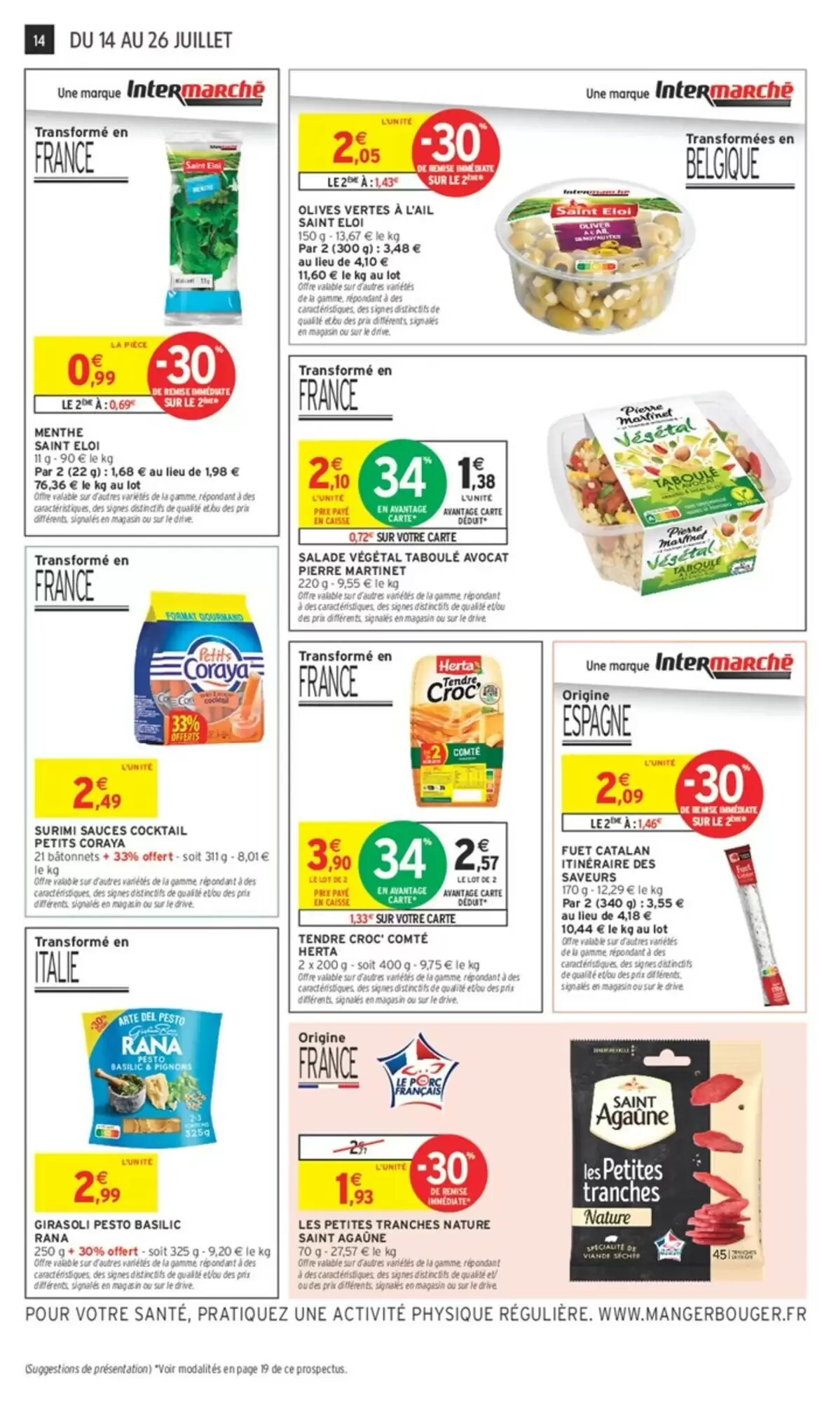 Prospectus promotionnel Intermarché valable à partir du 14/07/2026 - Page 14.