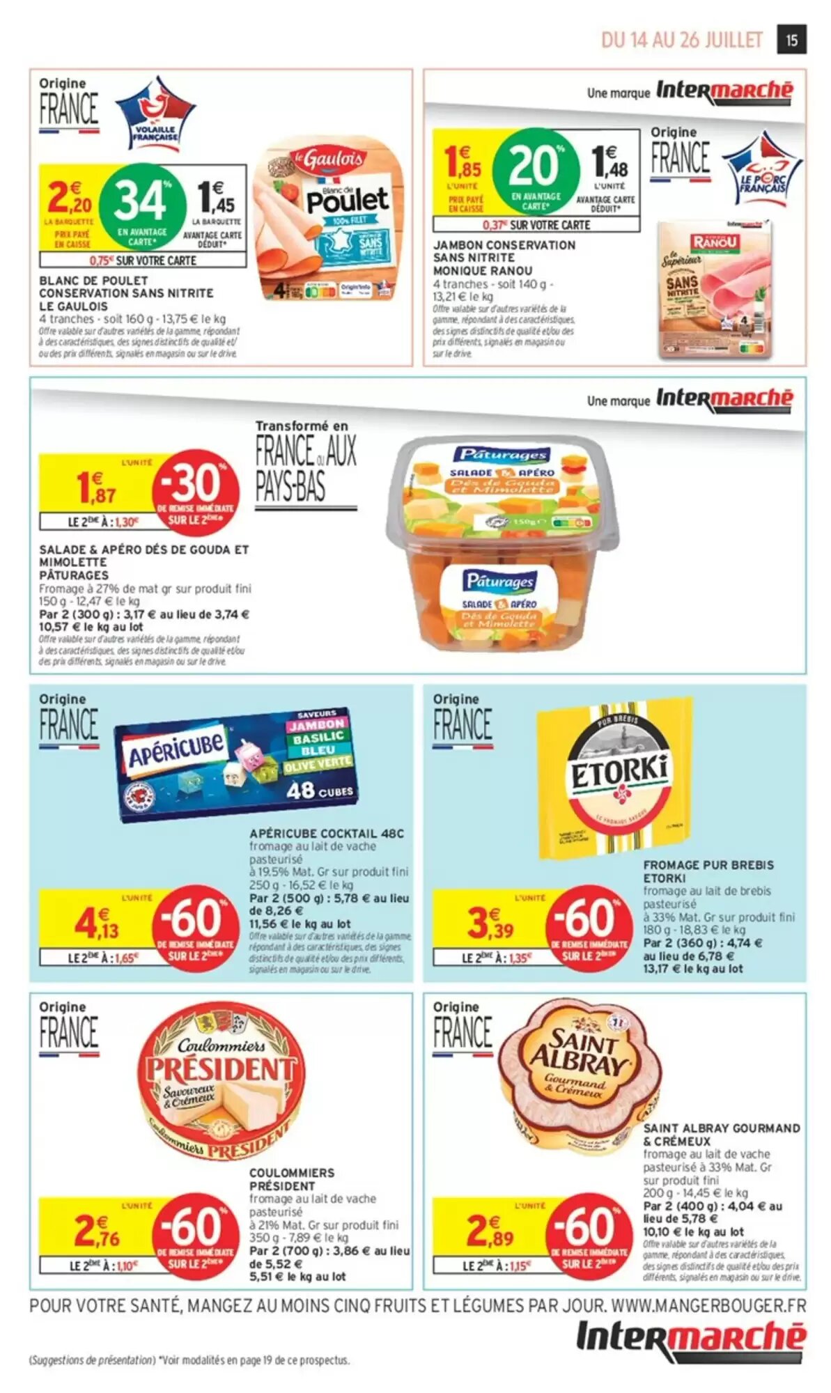 Prospectus promotionnel Intermarché valable à partir du 14/07/2026 - Page 15.