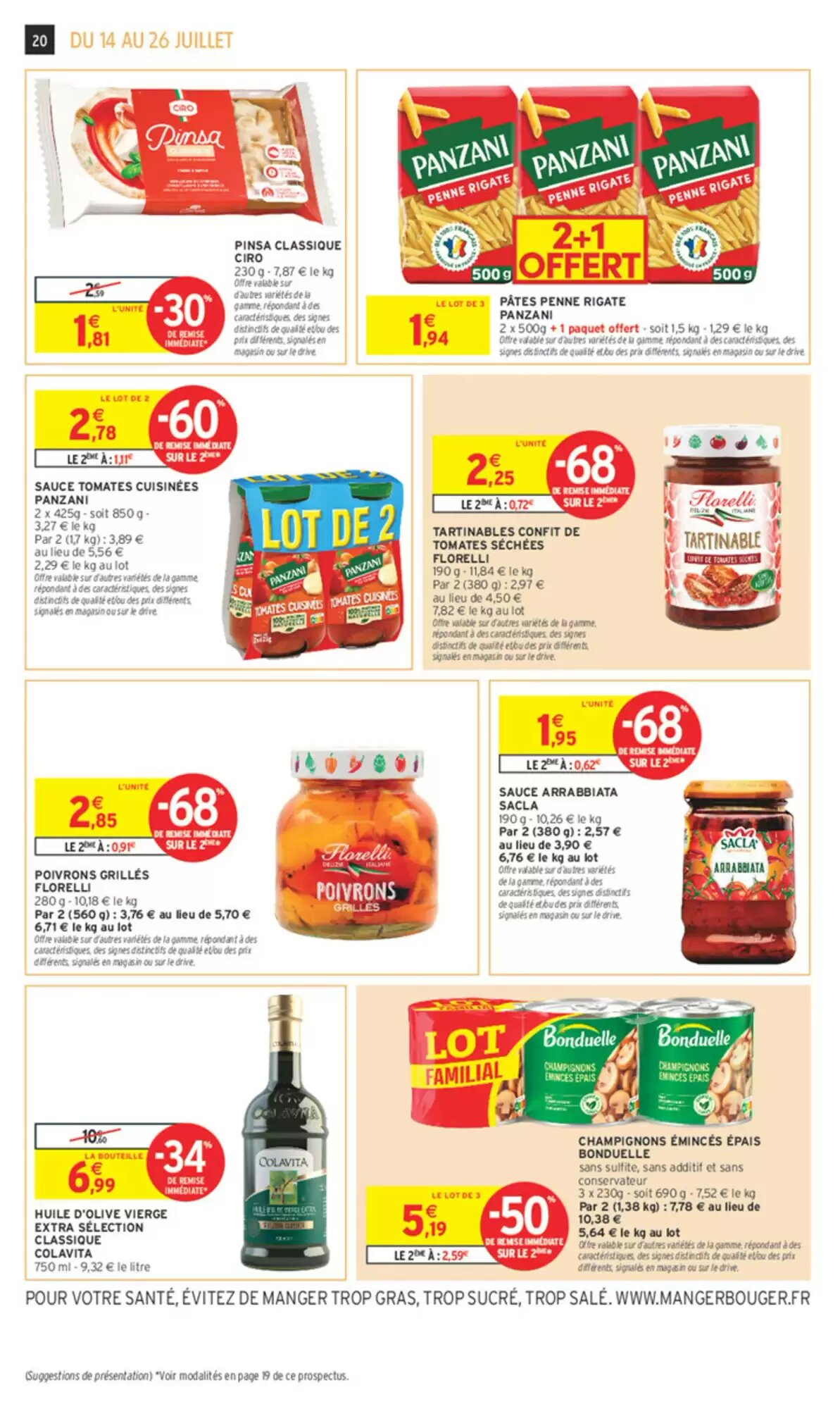 Prospectus promotionnel Intermarché valable à partir du 14/07/2026 - Page 20.