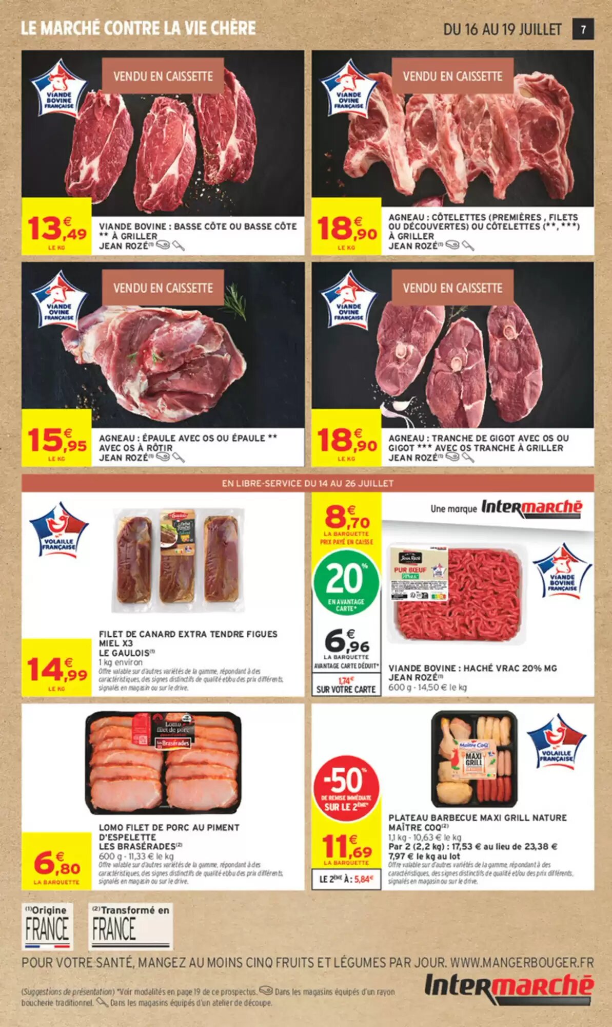 Prospectus promotionnel Intermarché valable à partir du 14/07/2026 - Page 7.