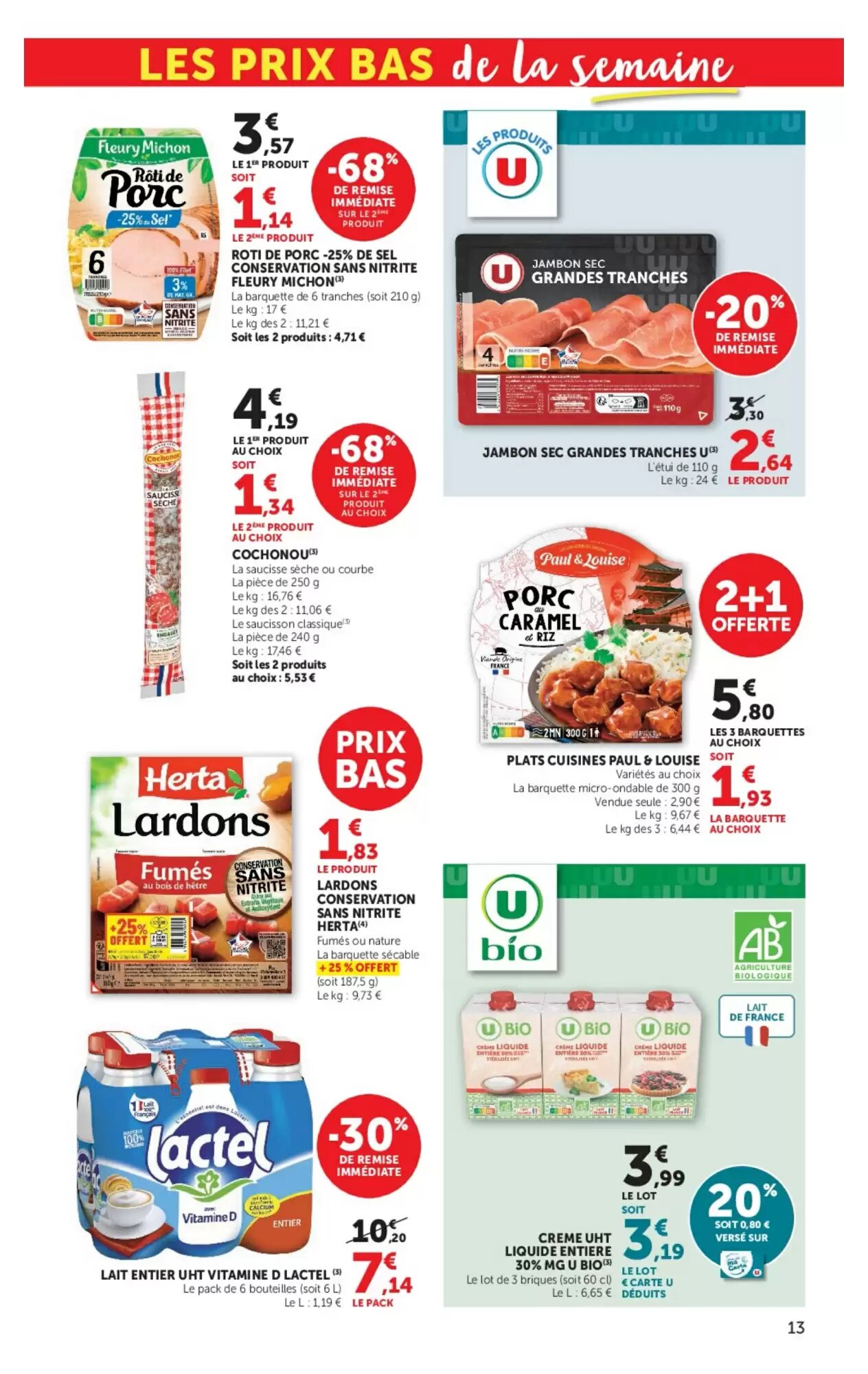 Prospectus promotionnel Super U valable à partir du 15/07/2026 - Page 13.