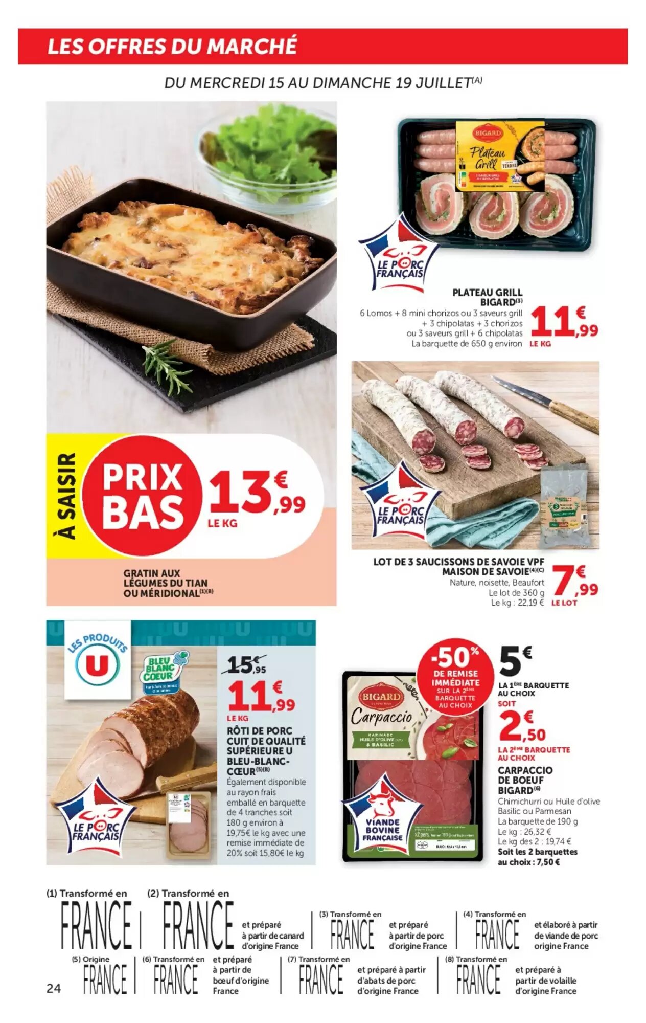 Prospectus promotionnel Super U valable à partir du 15/07/2026 - Page 24.
