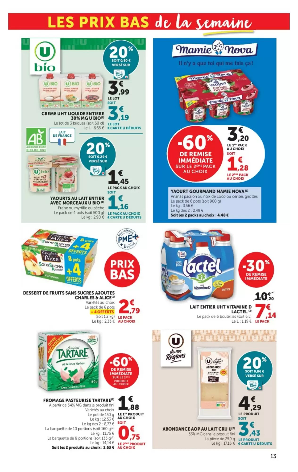 Prospectus promotionnel Hyper U valable à partir du 15/07/2026 - Page 13.