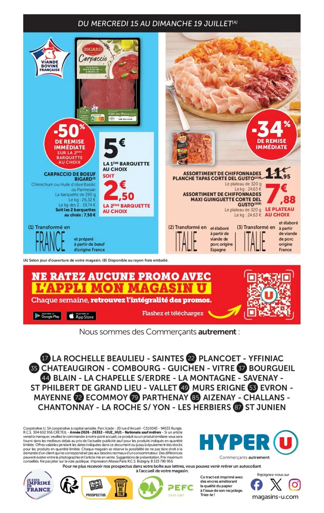 Prospectus promotionnel Hyper U valable à partir du 15/07/2026 - Page 32.