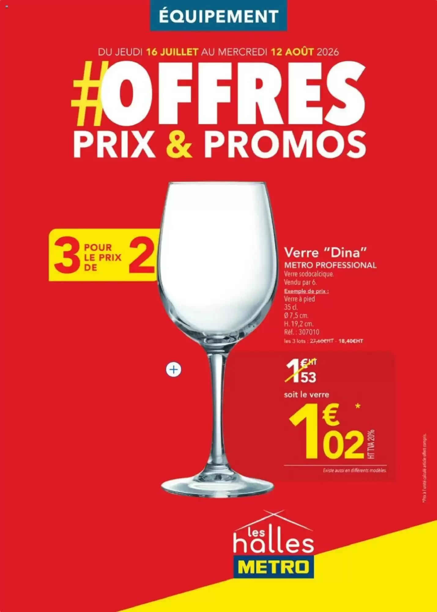Prospectus promotionnel METRO valable à partir du 16/07/2026 - Page 1.