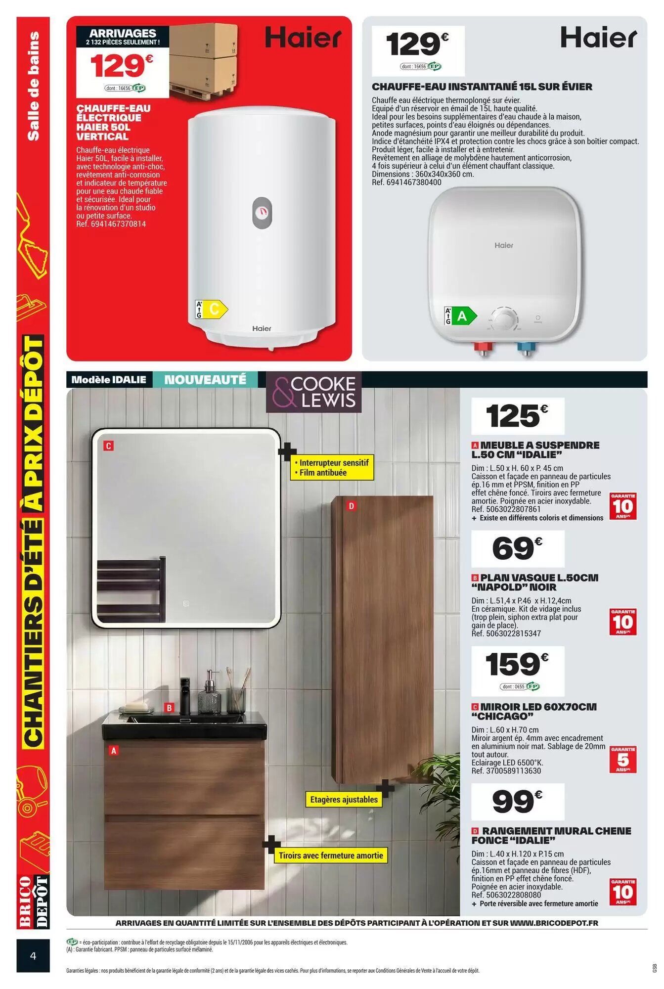 Prospectus promotionnel Brico Dépôt valable à partir du 17/07/2026 - Page 4.