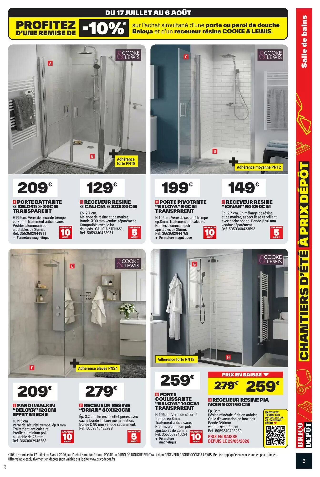 Prospectus promotionnel Brico Dépôt valable à partir du 17/07/2026 - Page 5.