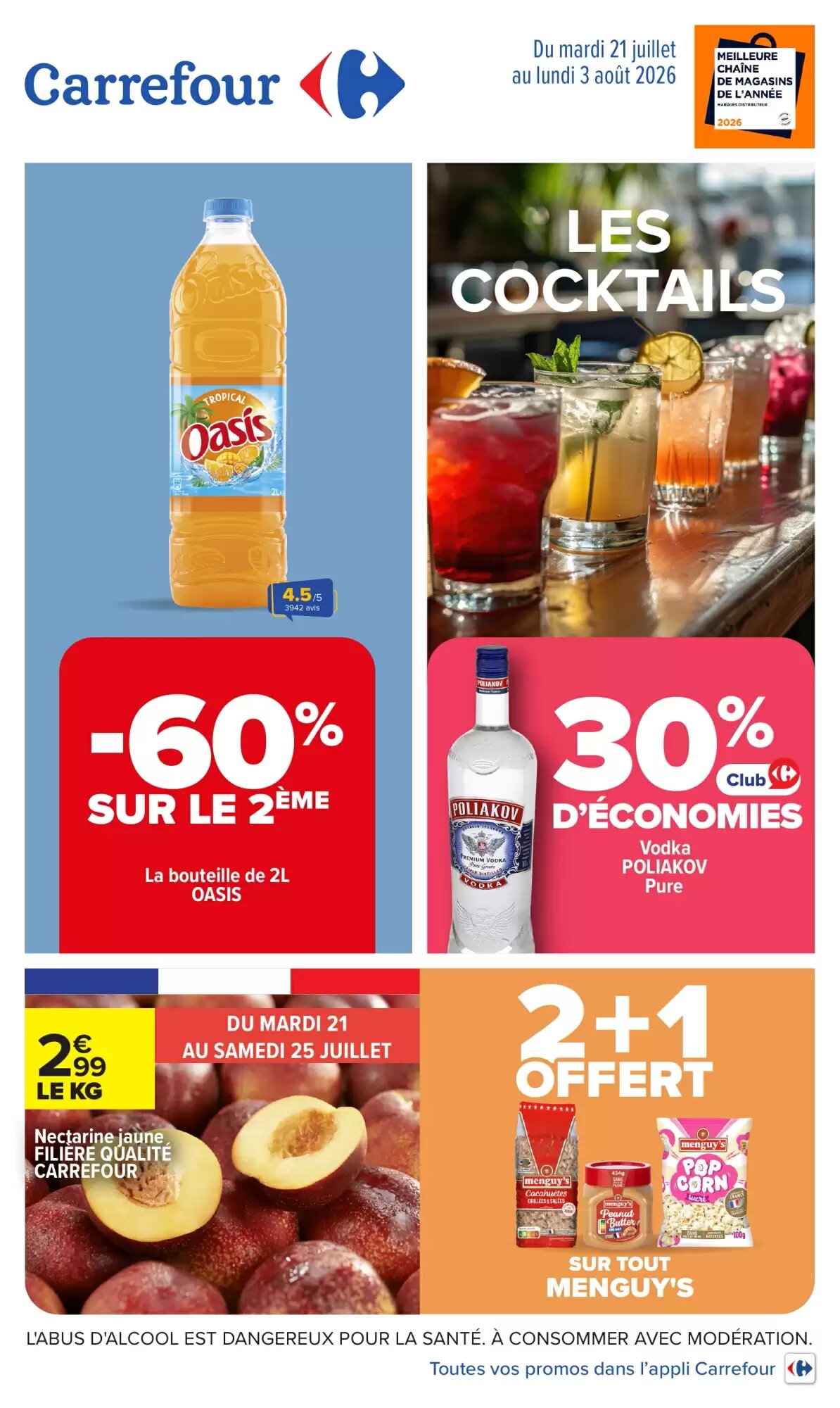Prospectus promotionnel Carrefour valable à partir du 21/07/2026 - Page 1.