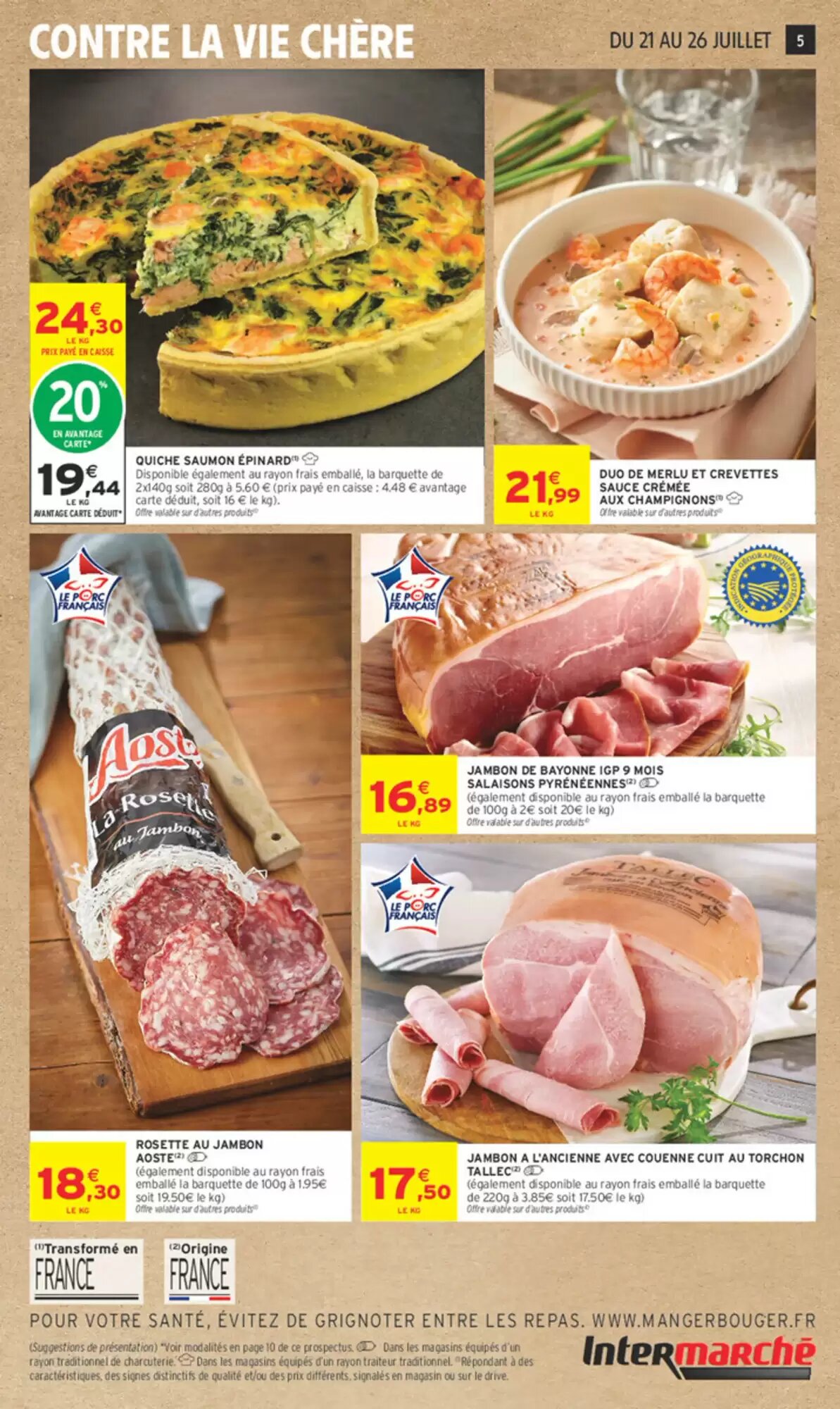 Prospectus promotionnel Intermarché valable à partir du 21/07/2026 - Page 5.