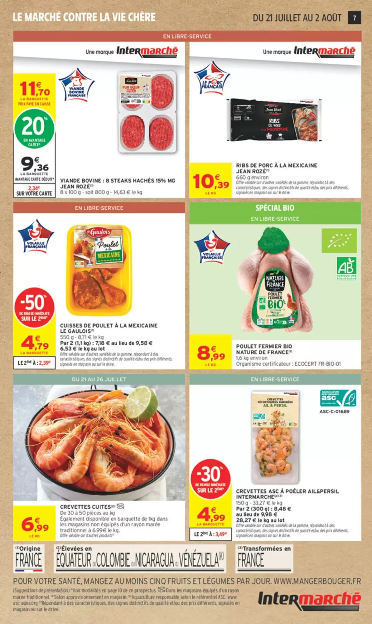 Prospectus promotionnel Intermarché valable à partir du 21/07/2026 - Page 7.